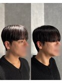 韓国ショート/ダウンパーマ/韓国メンズヘア