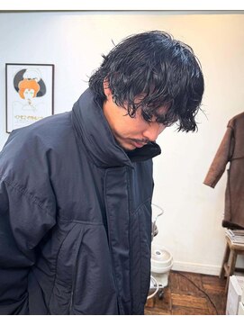 コラン 中目黒(collan) メンズバングありニュアンスパーマ