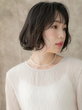 カバーヘア ブリス 大宮西口(COVER HAIR bliss) 小顔補正カット黒髪アッシュ外ハネボブウルフ312X大宮30代40代