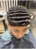 【ナチュラルアイロンパーマ】クロップカット　フェード　脱直毛