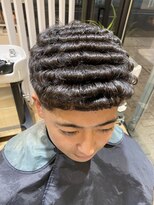 アメラボ 植田山店(Amelab)&nbsp;【ナチュラルアイロンパーマ】クロップカット　フェード　脱直毛