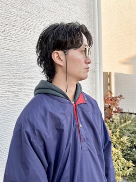 アーチ ブランチ 岡山北長瀬店(ARCH) センターパート　ウルフ　パーマ