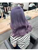 14606ラベンダーパープルワンホンヘア暗髪アッシュパープル