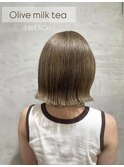 【color】  1bleach × Olive milk tea