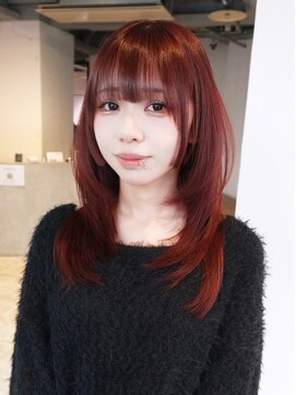 シオン(shion) ロングおくれ毛前髪カット顔周りレイヤー_ba548922