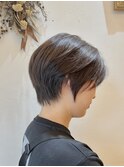ハンサムショート オリーブベージュ