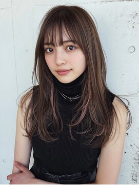 サロン ド ミルク 渋谷(salon de MiLK) 韓国レイヤーカット/顔まわりレイヤー/くびれミディアムレイヤー
