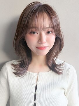 アグノス 青山(Agnos) シースルーバングくせ毛風カール美髪イメチェン薄めバング