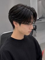《メンズ/曲がる縮毛矯正/メンズパーマ》nui MEN 茨木店&nbsp;ミルクティーブロンド/ダークブルー/デジタルパーマ/茨木
