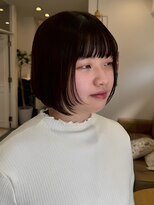 カシータヘアー(Casita hair)&nbsp;艶髪ブラウン/ミディアム/顔まわりカット/ボブ