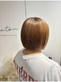 ハイトーン切りっぱなしボブ☆