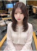 顔周りレイヤー/韓国スタイル/透明感カラー/髪質改善/美髪
