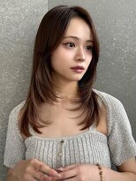 レーヴバイロンド 仙台(Reve by Lond) 韓国レイヤーシースルーダークグレージュ髪質改善顔周り縮毛矯正
