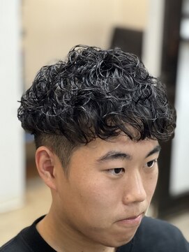 リレーションメンズヘアー(RELATION MEN'S HAIR) スパイラルマッシュ/ベリーショート／アッシュブラック／