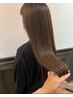 【しっとり髪質改善】カット+カラー+髪質改善ヘアエステ （蟹江）