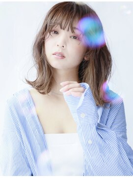 グランマッシュ(Granmash) 《髪質改善》シースルーバングで大人可愛い・白髪ぼかし