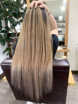 ガルボ ヘアー(garbo hair) #高知 #美容室 #バレイヤージュ #プルエクステ #ダイヤモンド