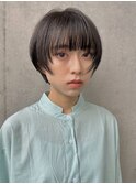 大人ショート/グレージュカラー/似合わせカット/髪質改善[登戸]