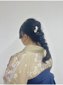 【BelleCoupes】編み下ろし 卒業式ヘア 黒髪アレンジ 袴 大阪