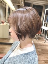 クロワ(croix) ミニボブ×艶カラーイルミナカラー