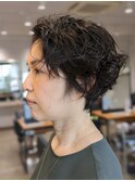 パーマ風クルンとクセショート!