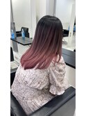 グラデーションカラーバレイヤージュインナーカラー　ryota