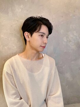 トルネード(TORNADO) メンズショートダウンパーマニュアンスパーマ丸顔面長K1103