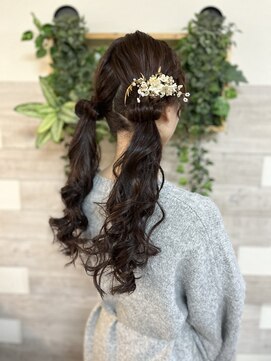 ロカット サロン(Roquat Salon) 袴着付けツインヘアセット【立川/袴着付け/国分寺/立川#浴衣】