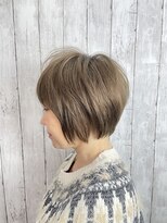 ビューティドレッセヤマノ 池袋パルコ(Beauty Dresse YAMANO)&nbsp;【ダブルカラー】【白髪ぼかし】【シルキーベージュ】ショート