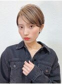 前髪長め大人小顔ショート30代40代50代　藤沢