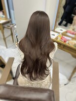 ハピネス 王寺店(Happiness) 韓国ヘア レイヤーカット 顔まわりカット ミルクティーベージュ