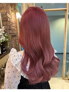 レリー バイ アルティナ 川越店(Lelie by artina) カシスカラー　オルチャンヘア　ボルドー