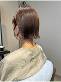 耳かけボブ*ショコラブラウン*髪質改善*外ハネ*ショートボブ