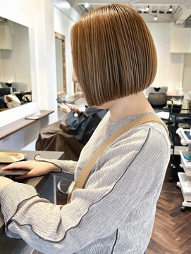 ラレイ ハラジュク(Lalei harajuku) 原宿/ボブ/ハイライト/大人ボブ/切りっぱなしボブ/ミニボブ/前髪