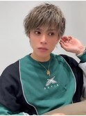 アッシュブラックカルマパーマベリーショートダークアッシュ