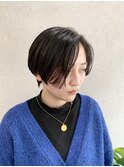 20代30代40代小顔ハンサムショートアッシュブルーブラック
