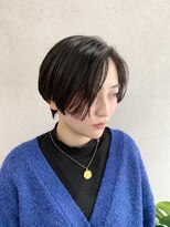 ミクマル(micmal)&nbsp;20代30代40代小顔ハンサムショートアッシュブルーブラック