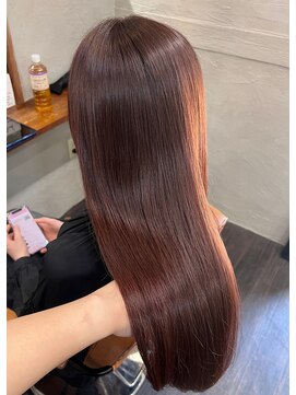 ゲートヘアー(GATE HAIR) ブリーチなしピンクブラウン（髪質改善ネオメテオカラー）