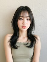 リシェイル(RICHAIR)&nbsp;レイヤーふんわり巻き＆ブルーブラック