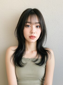 リシェイル(RICHAIR) レイヤーふんわり巻き&ブルーブラック