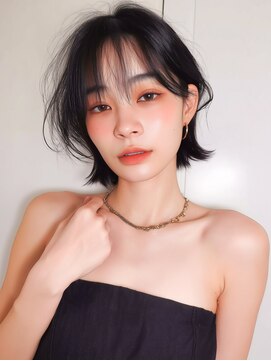 ラベスト キョウト(LOVEST) レイヤーボブ/くびれボブ/うざバング/地毛風カラー/外ハネボブ