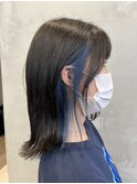 調布インナーカラーダブルカラーブルーミディアム20代