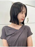 【Lufeli】佐藤有華／刈り上げボブ／ダークグレージュ／20代