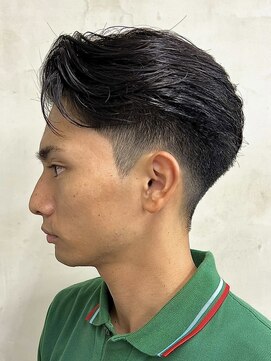 ニコ トウキョウ 渋谷(nico TOKYO) メンズセンターパートニュアンスパーマ毛流れ縮毛矯正刈り上げ