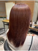 暖色カラー/ピンクブラウン/艶髪