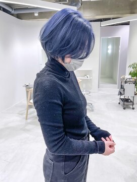 キオク(KIOX) 水色カラー/ブルーカラー/栄/名古屋/ブリーチカラー/ハイトーン