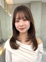 ロンドアジュール 横浜(Lond azur)&nbsp;オリーブグレー髪質改善/黒髪/小顔/くすみベージュ/横浜駅