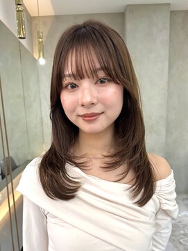 ロンドアジュール 横浜(Lond azur) オリーブグレー髪質改善/黒髪/小顔/くすみベージュ/横浜駅