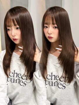 ロンドエニカ 大宮(Lond enika) 暗めカラー/レイヤーカット/マロンベージュ/くすみベージュ/大宮