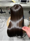 黒髪カタログココアベージュ小顔オリーブグレークラゲヘアー博多